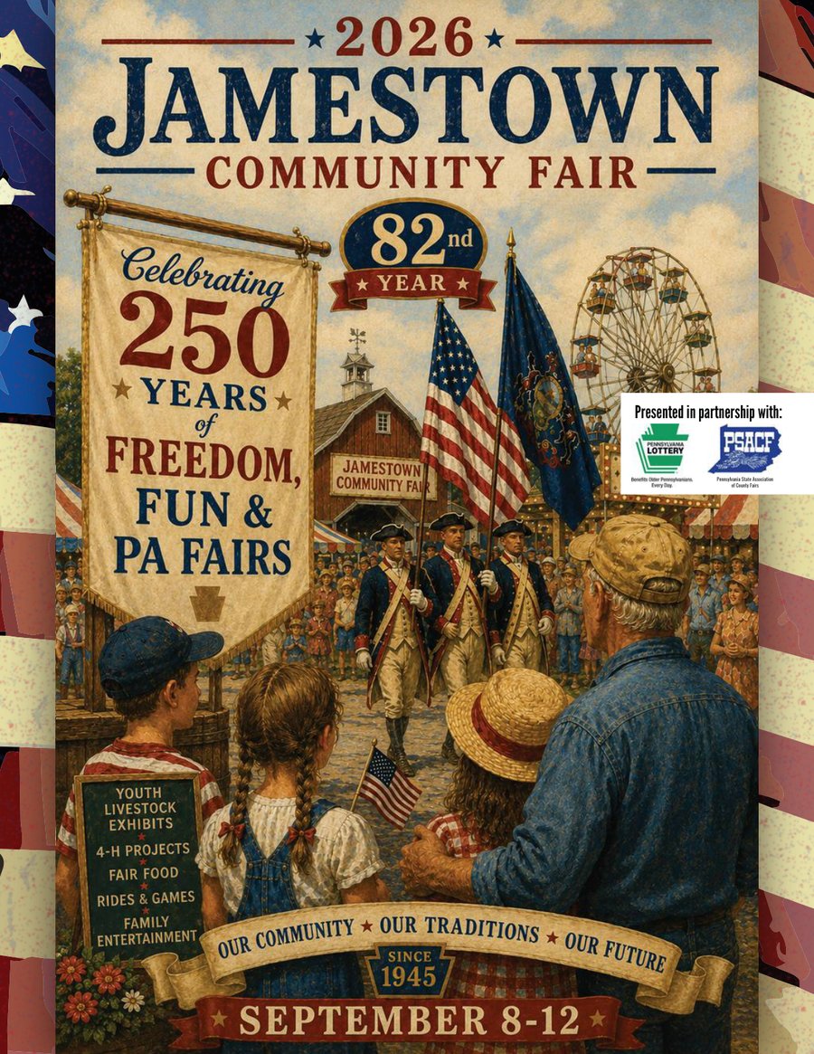 Cover of the 2026 Jamestown Community Fair Book